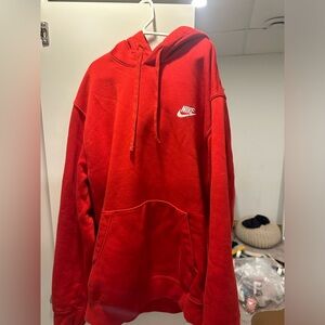 Red nike hoodie